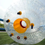Rolling down in the Zorb zorb-ogo-tumble-ride